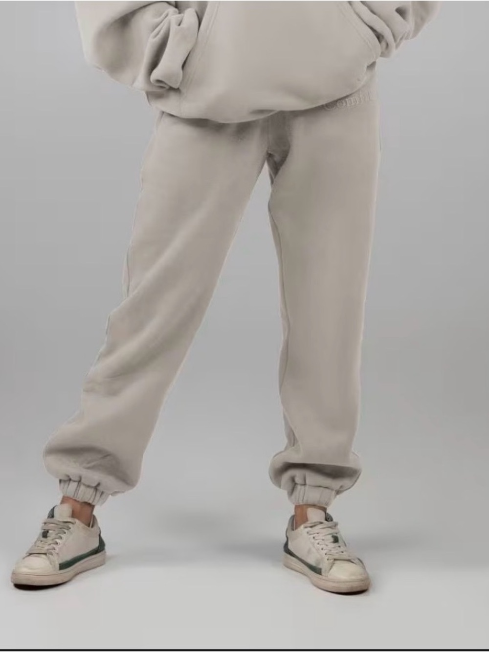 Brand New Comfrt Minimalist Sweatpants in Cement / Taupe Size S